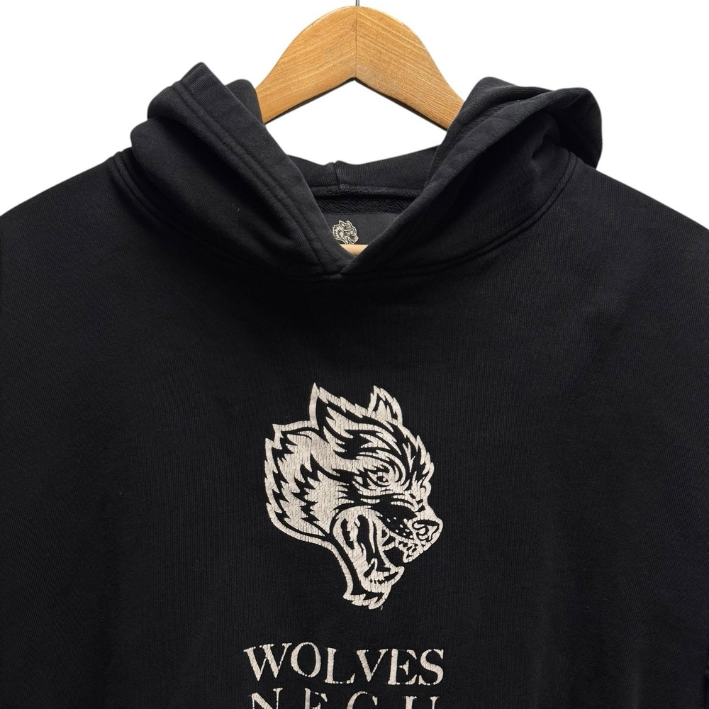 Darc Sport Wolves Women's Sz Large Relaxed Black Pullover NFGU Hoodie Sweatshirt